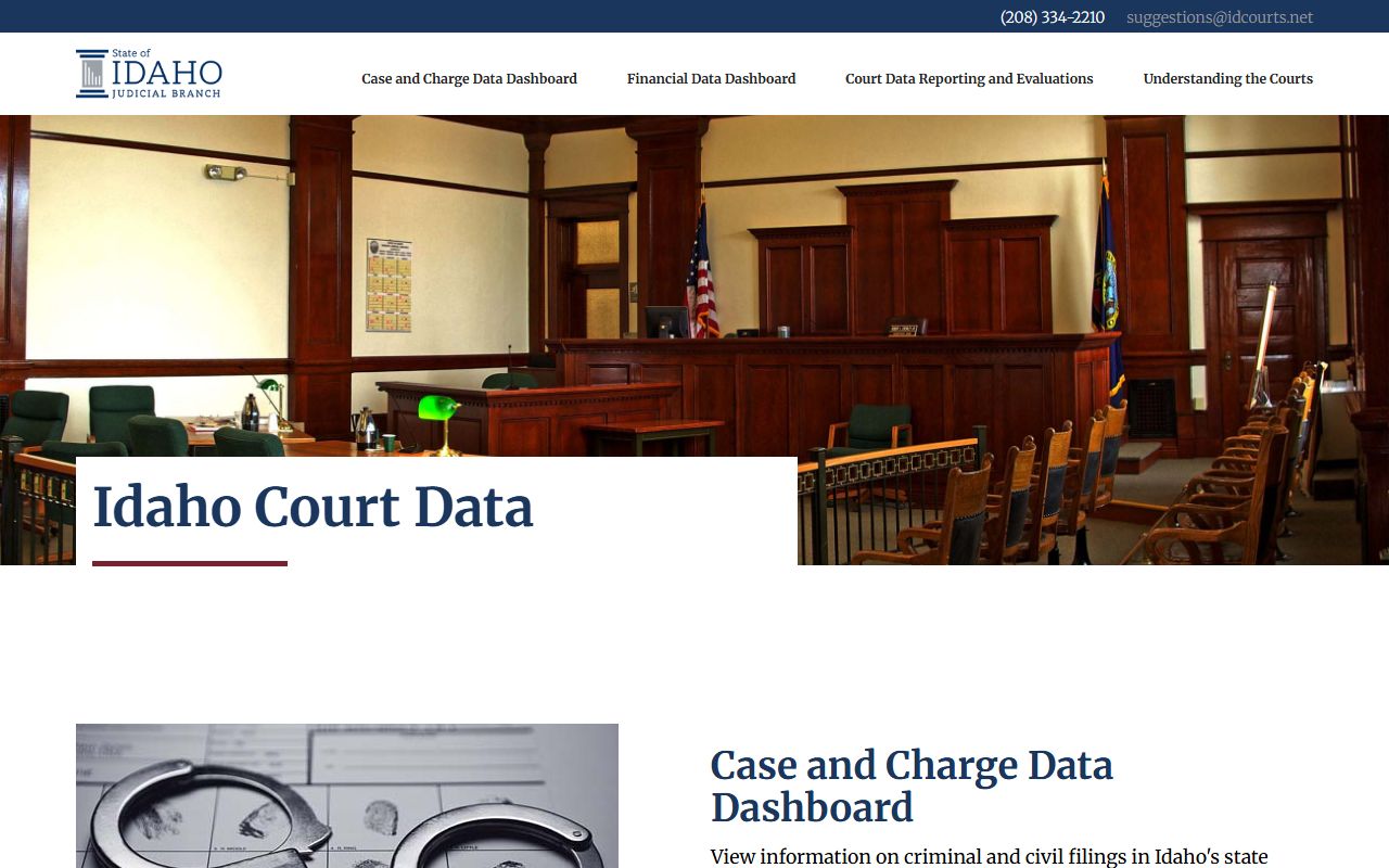 Lewis County court records Idaho Court Data dashboard