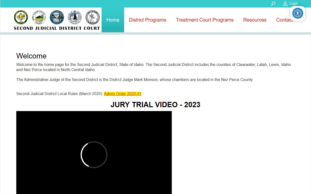 Lewis County court records Second Judicial District homepage