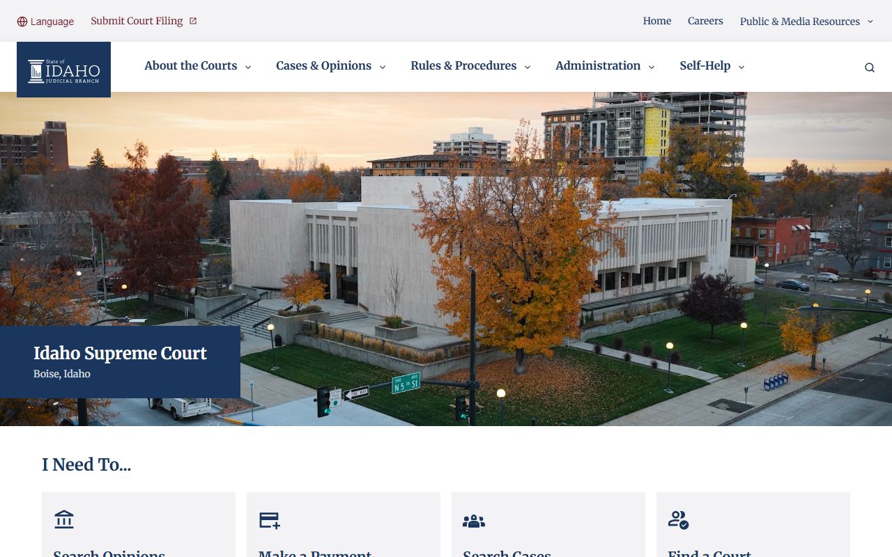 Lewis County court records Idaho Judicial Branch homepage