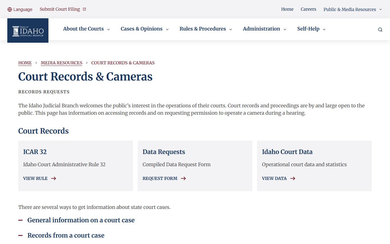 Lewis County court records Idaho court records and cameras page