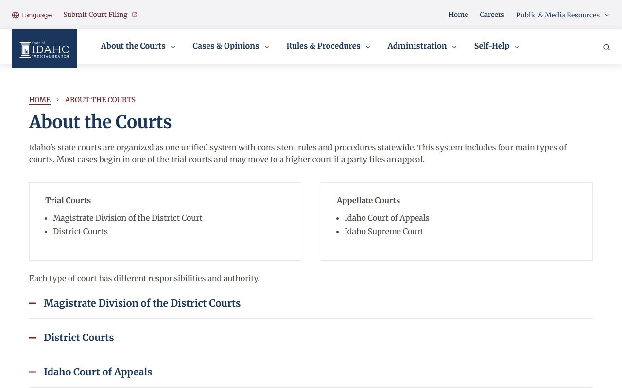 Lewis County court records Idaho Clean Slate access information