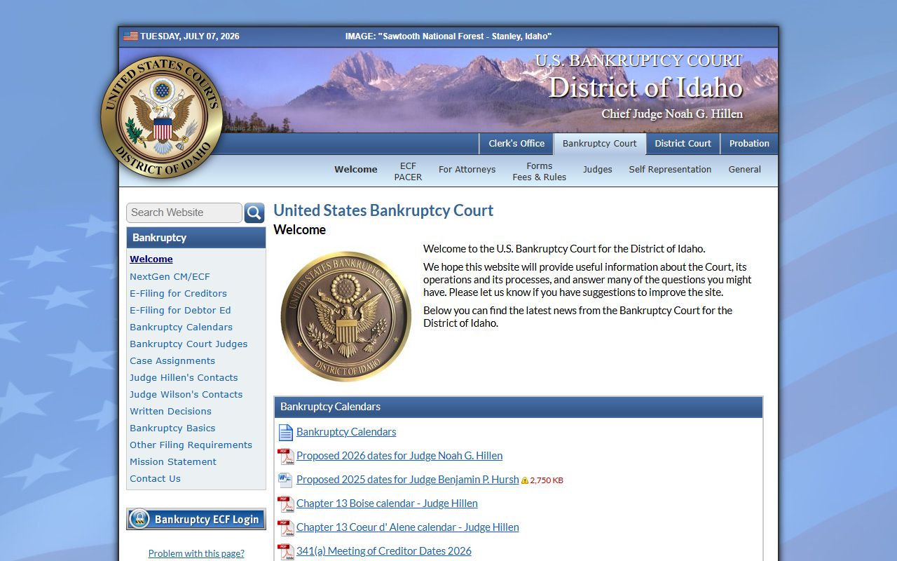 Lewis County probate records federal bankruptcy court distinction